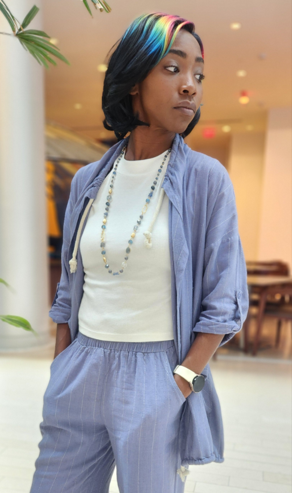 Jean Blue With Rope Jacket