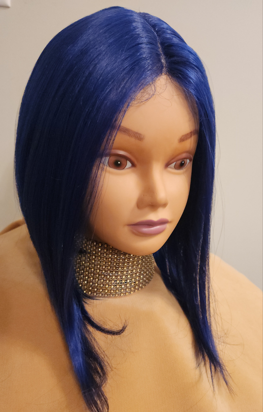 Bold Blue Body Bob Wig