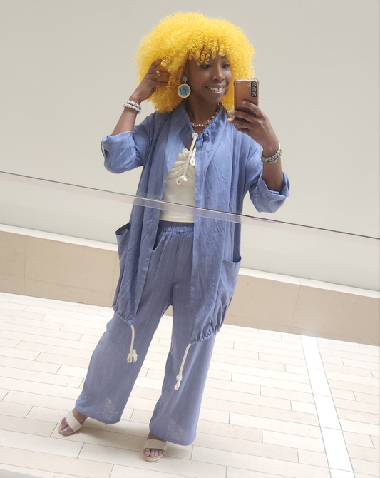 Jean Blue With Rope Jacket