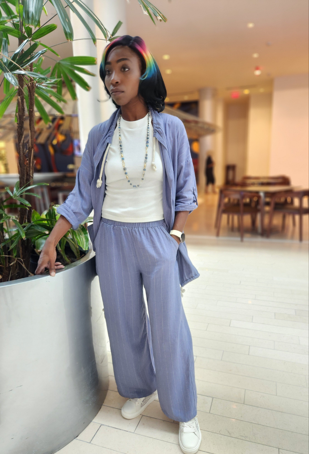 Jean Blue With Rope Pants