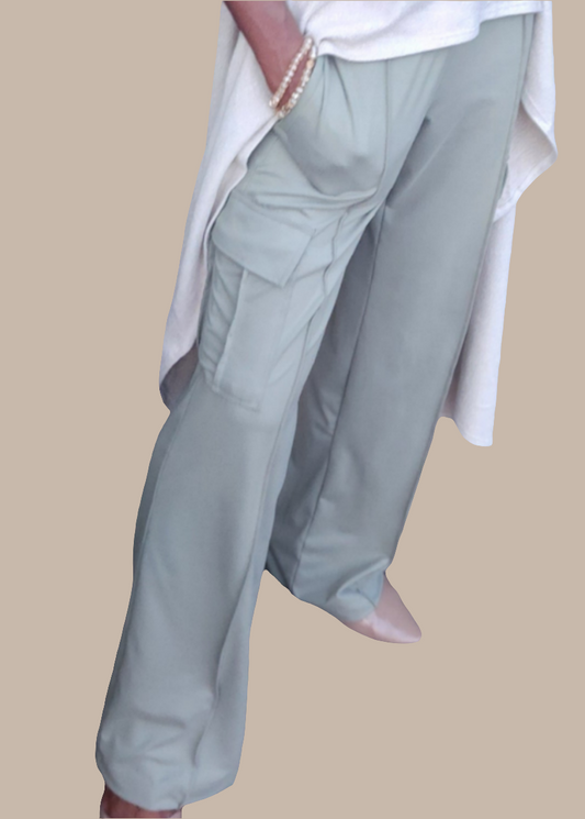 High-Waist Cargo Pants