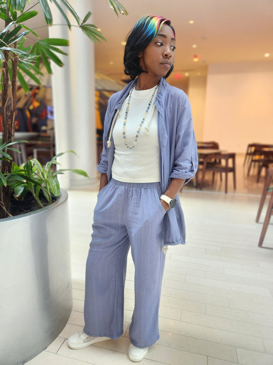 Jean Blue With Rope Pants