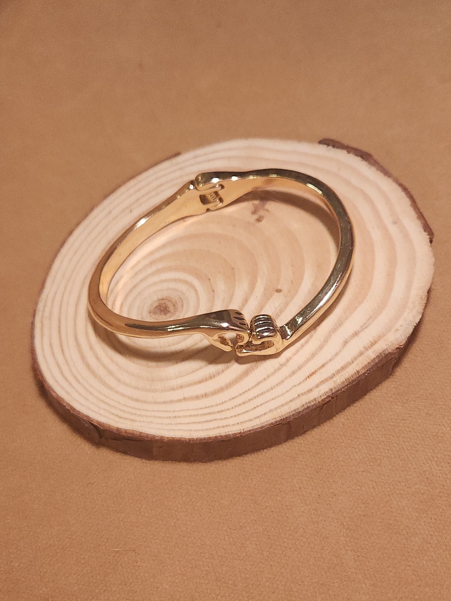 Open Heart Hand Bracelet
