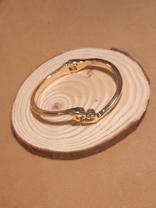 Open Heart Hand Bracelet