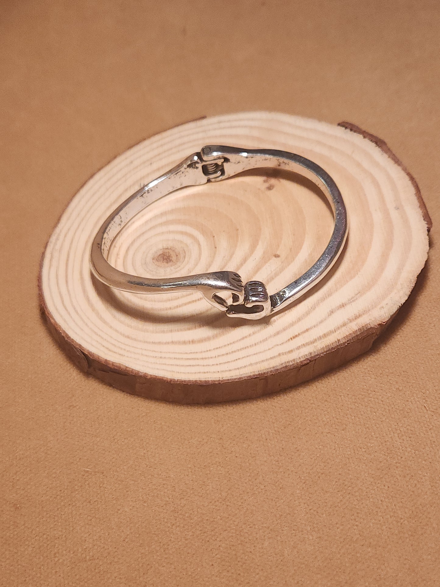 Open Heart Hand Bracelet