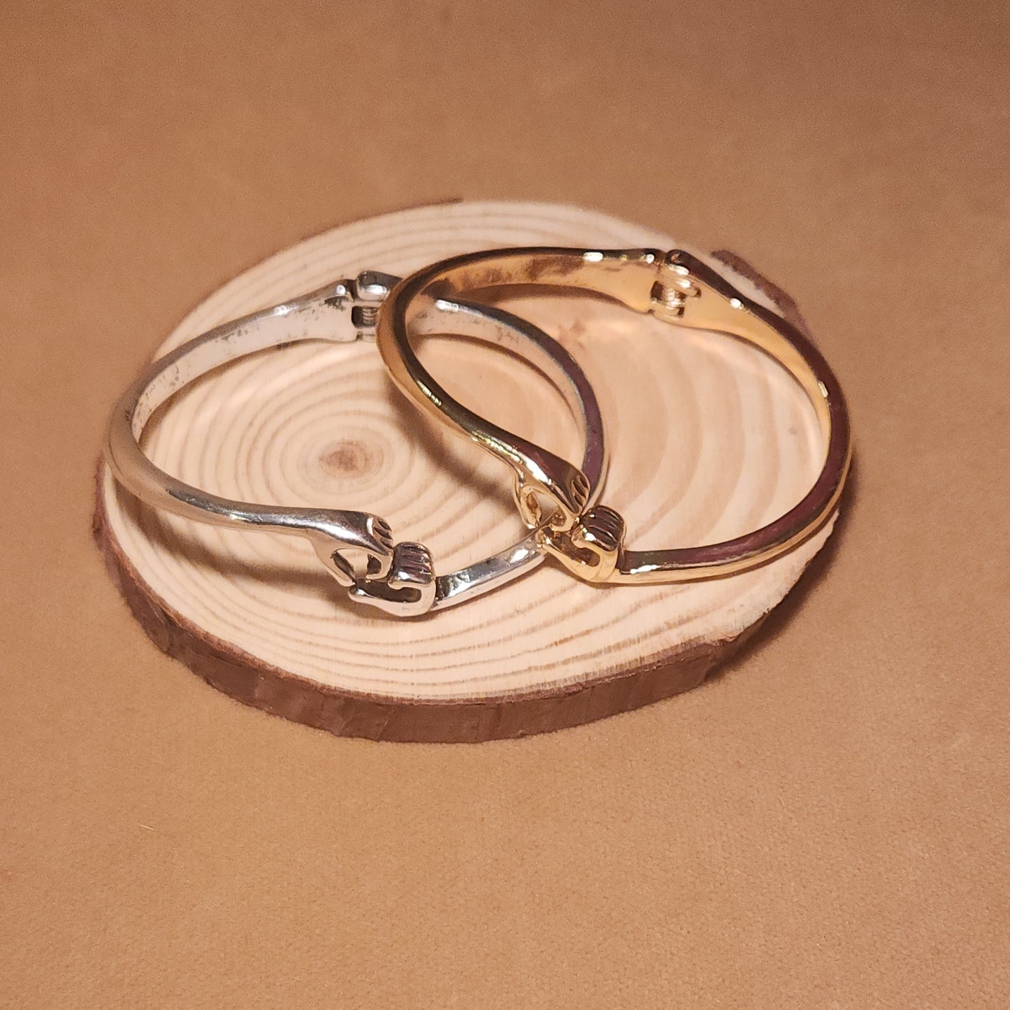 Open Heart Hand Bracelet