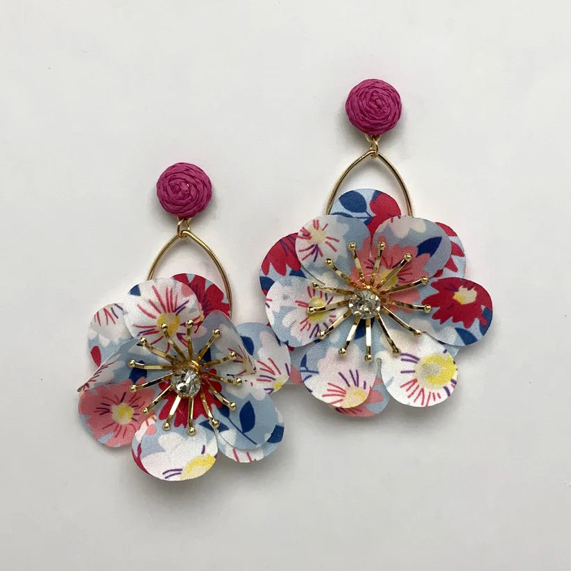 Flower Print Fabric Statement
