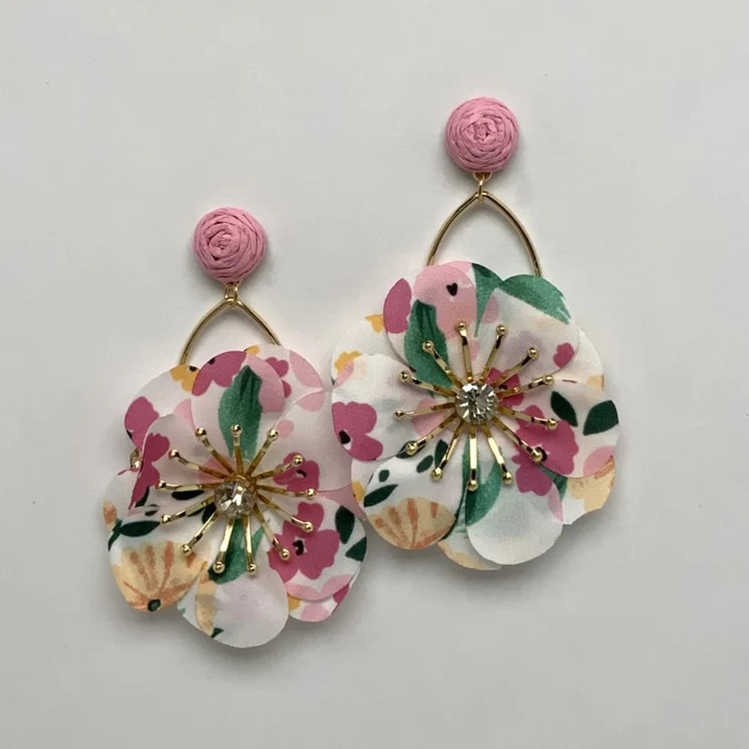 Flower Print Fabric Statement