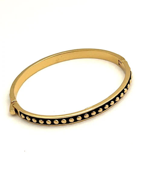 Beaded Bangle with Clasp