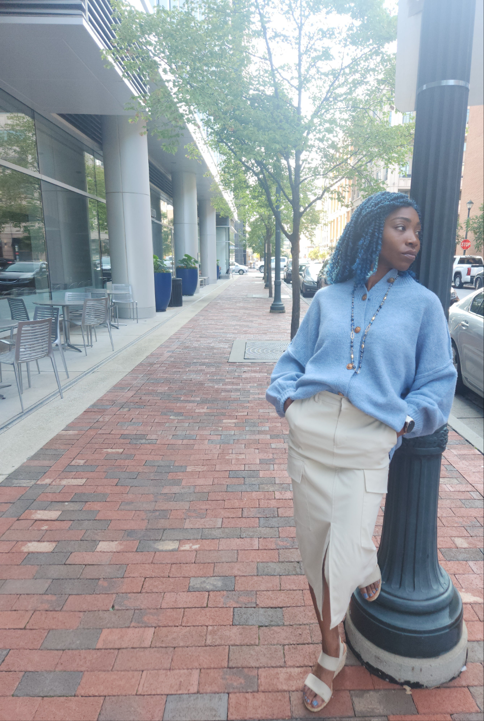 Vintage Button Oversize Sweater