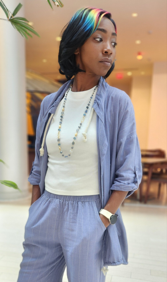Jean Blue With Rope Jacket