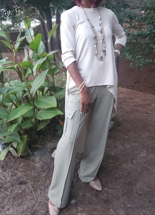 High-Waist Cargo Pants