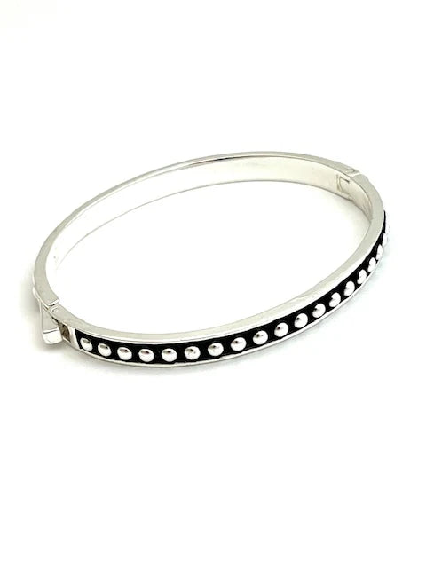 Beaded Bangle with Clasp