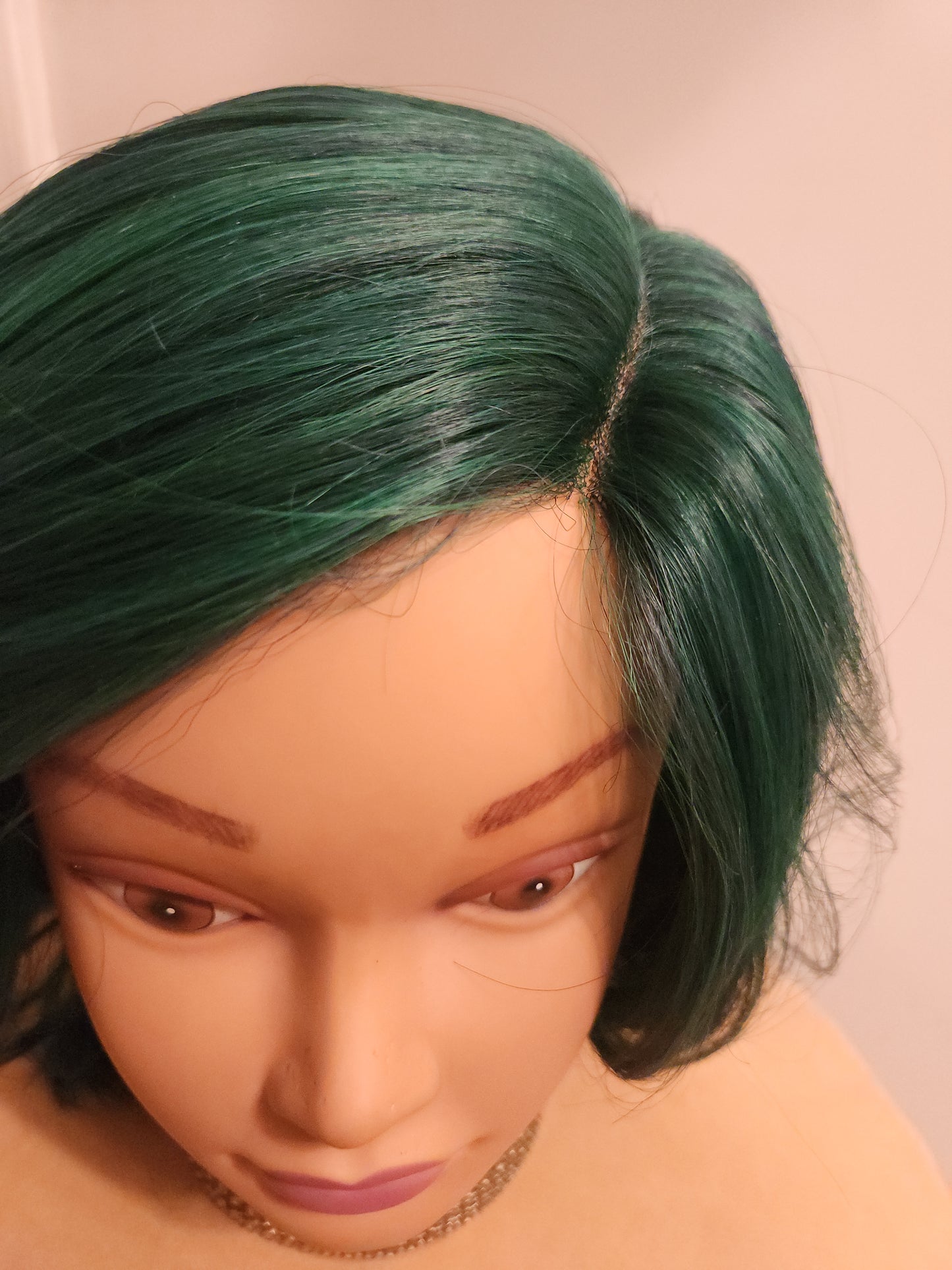 Forest Green Body Bob Wig