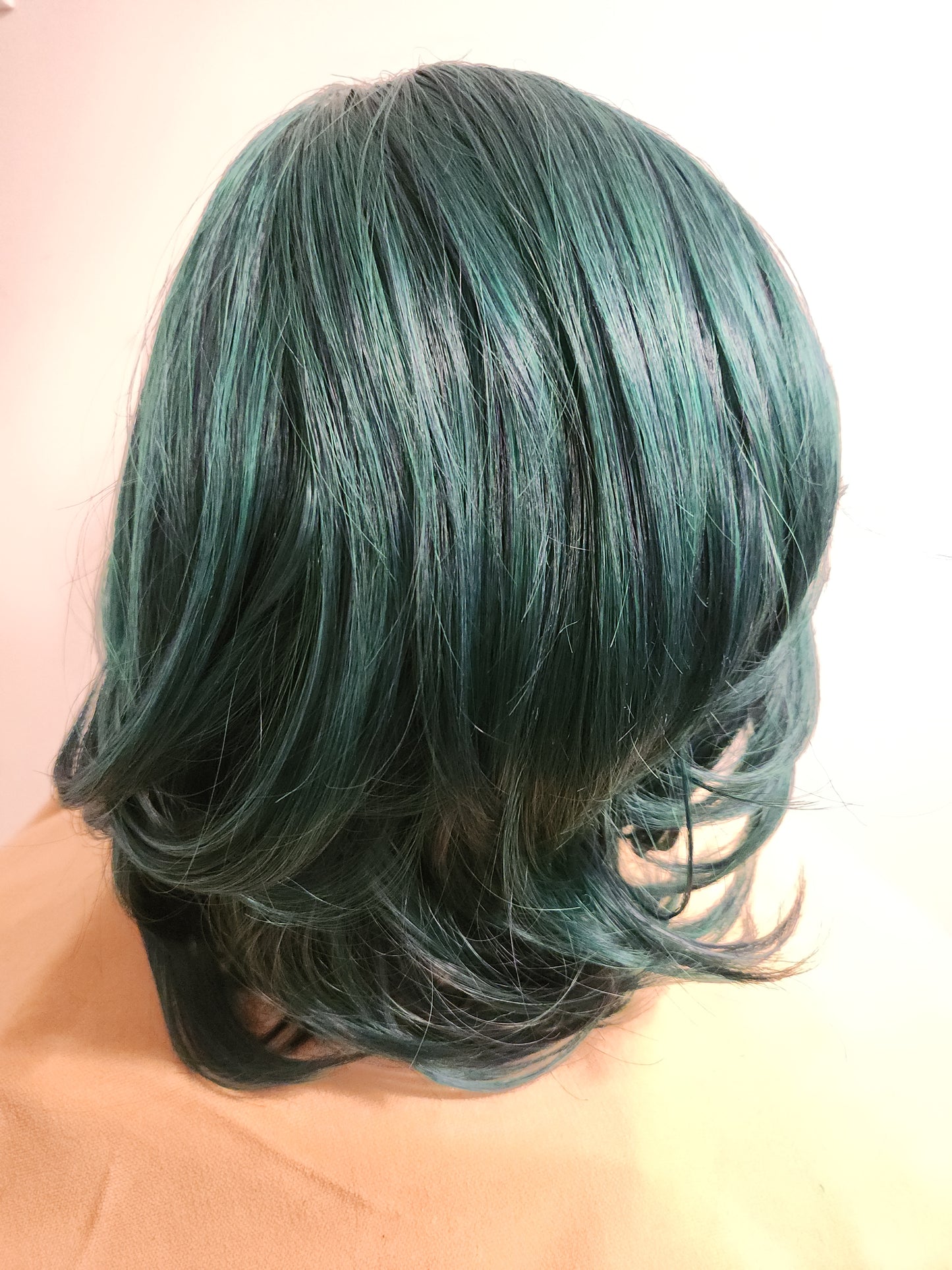 Forest Green Body Bob Wig