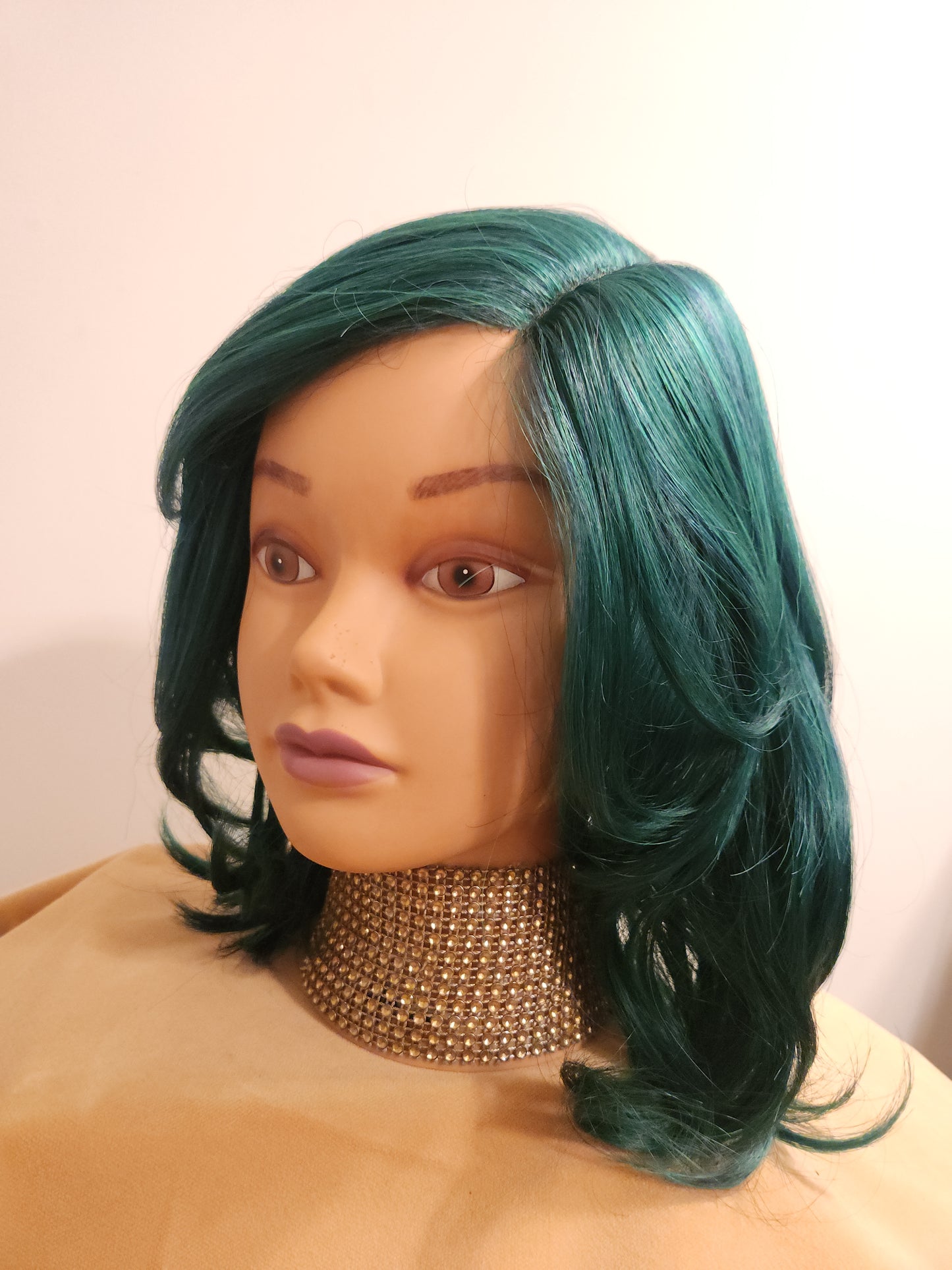 Forest Green Body Bob Wig