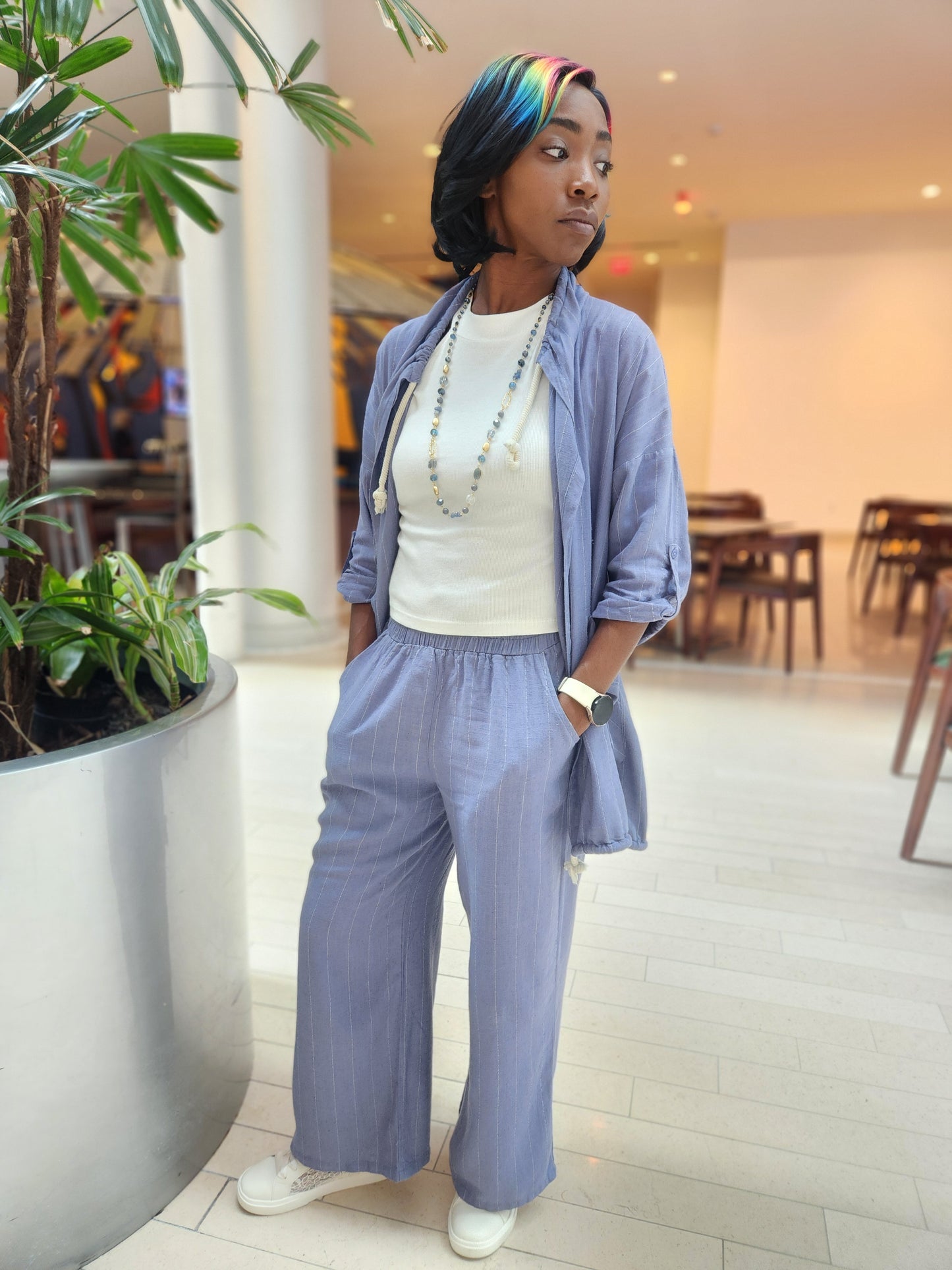 Jean Blue With Rope Pants