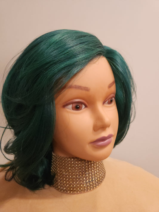 Forest Green Body Bob Wig